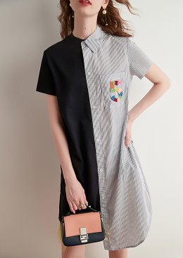 [수입명품ST여성의류] 190709-14MC DRESS 비대칭셔츠원피스