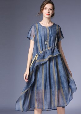 [수입명품ST여성의류] 190705-33 DRESS 블루스윙원피스